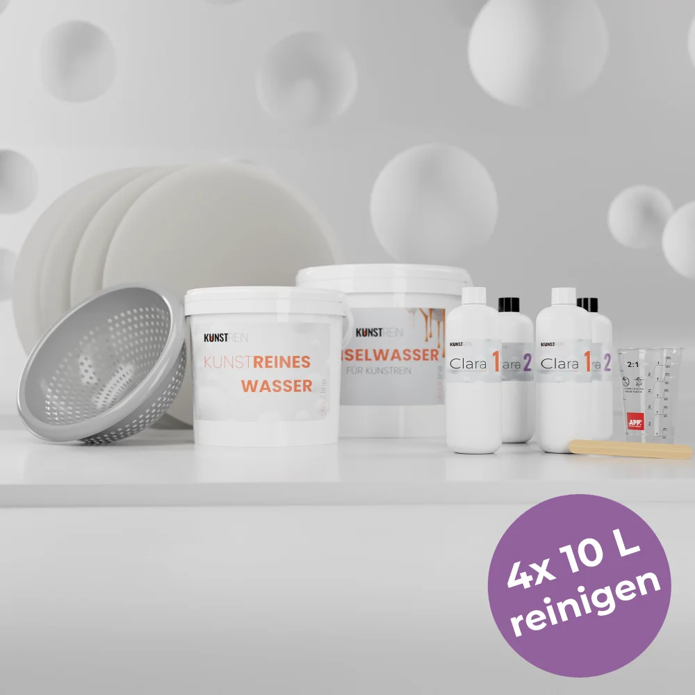 Clara Skoolline Reinigungkit für große Mengen Acrylwasser